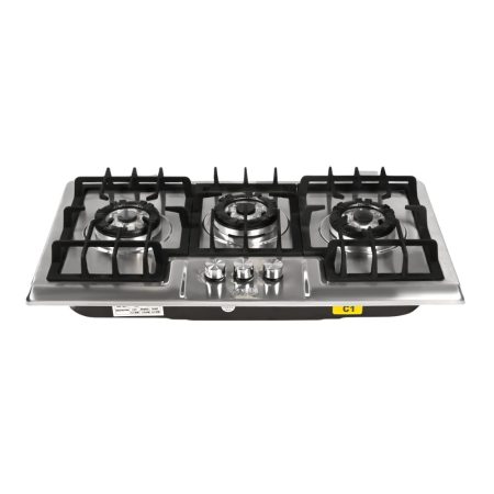 CARE 3 BURNER HOB STEEL C1