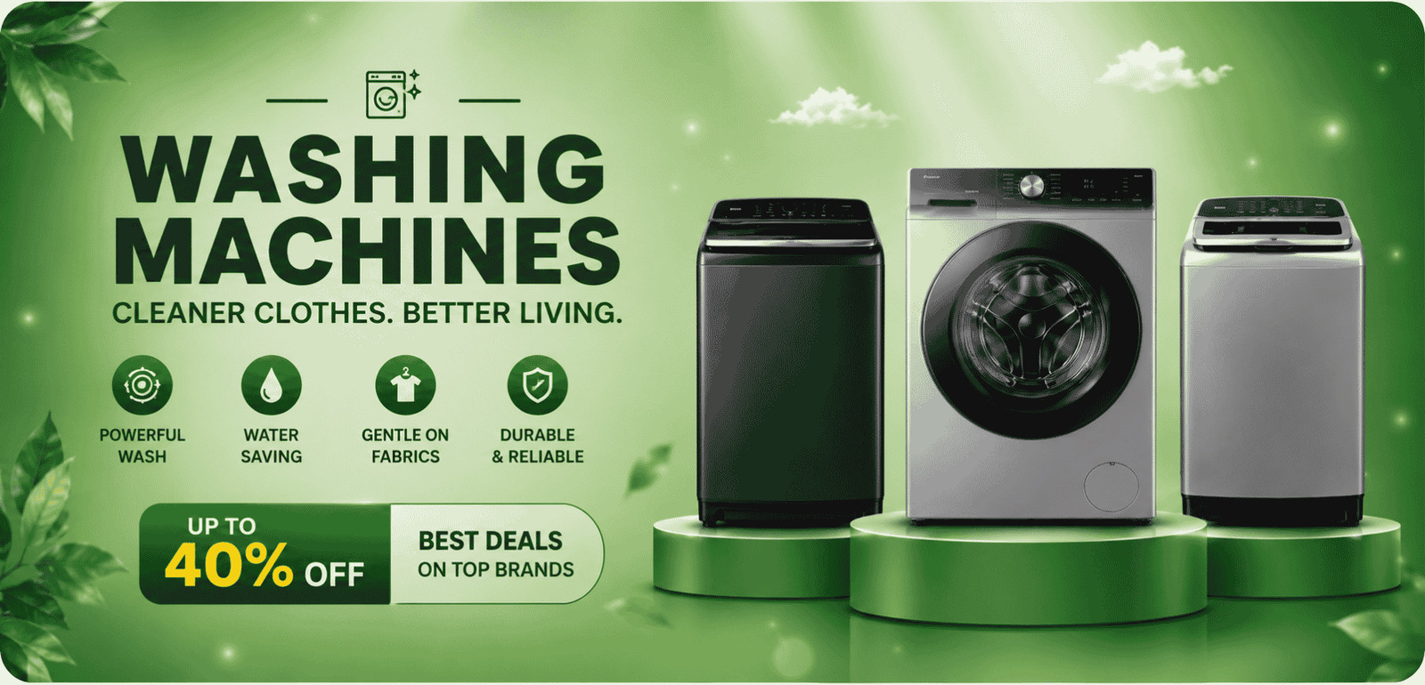 Washing Machines menu